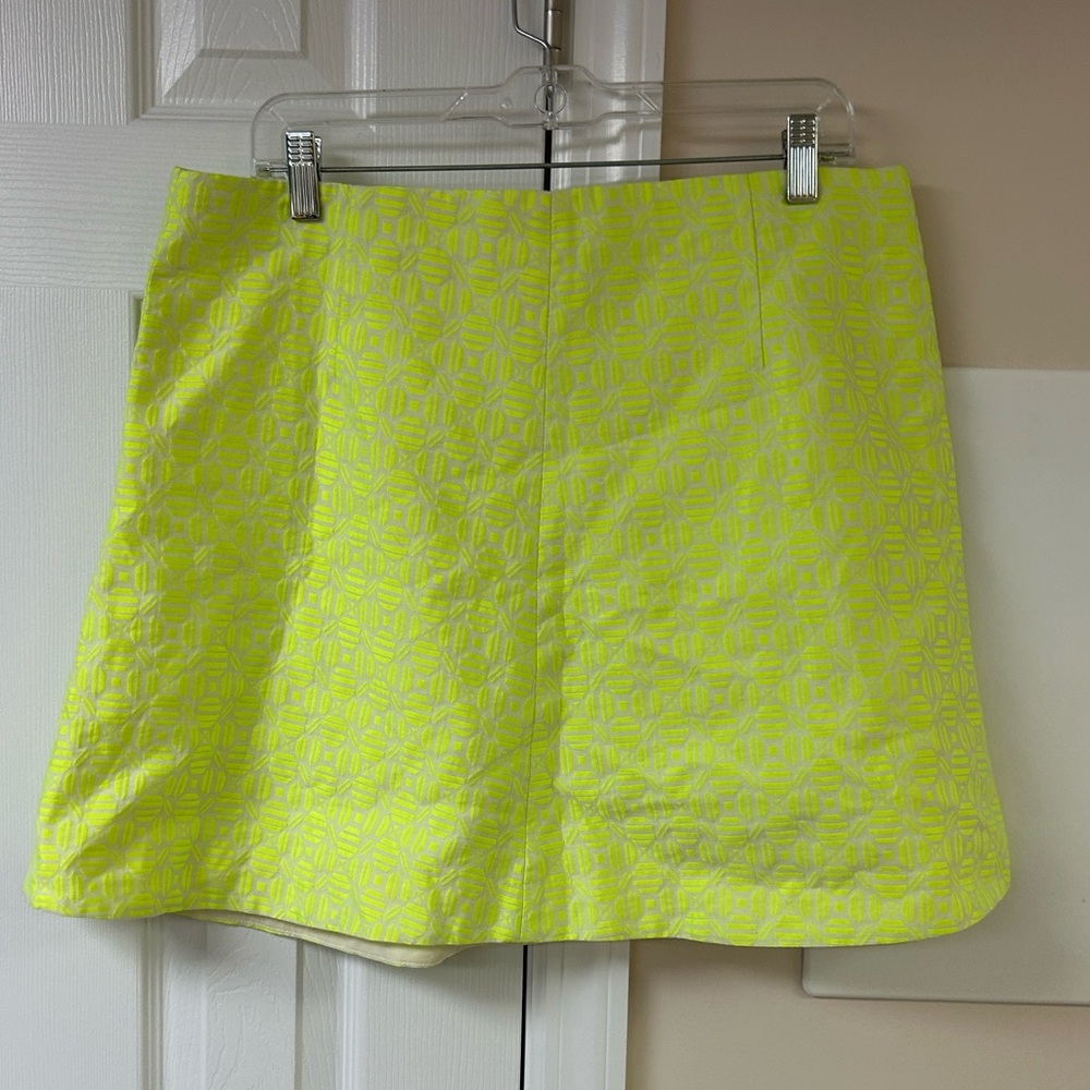 J. Crew Neon A-Line Mini Skirt